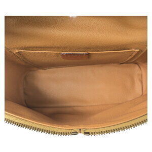 Celine Macadam Brown Leather Shoulder Bag Vanity